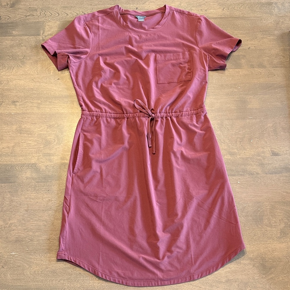 Womens size Small S Sm Eddie Bauer Depature Dress w/ pockets lightweight travel
